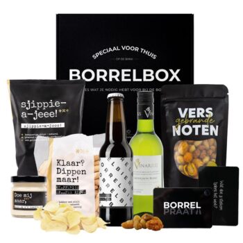 Borrelbox - VrijMiBo voor thuis! | Met drankjes naar keuze