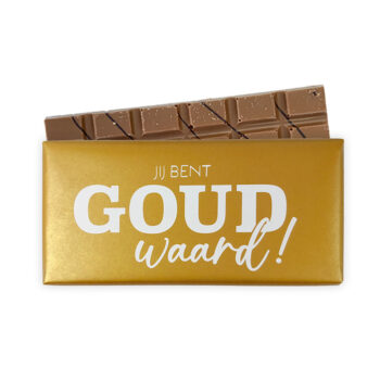 jij bent goud waard chocoladereep